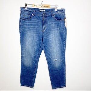 Melrose & Market High Rise Straight Leg Jeans